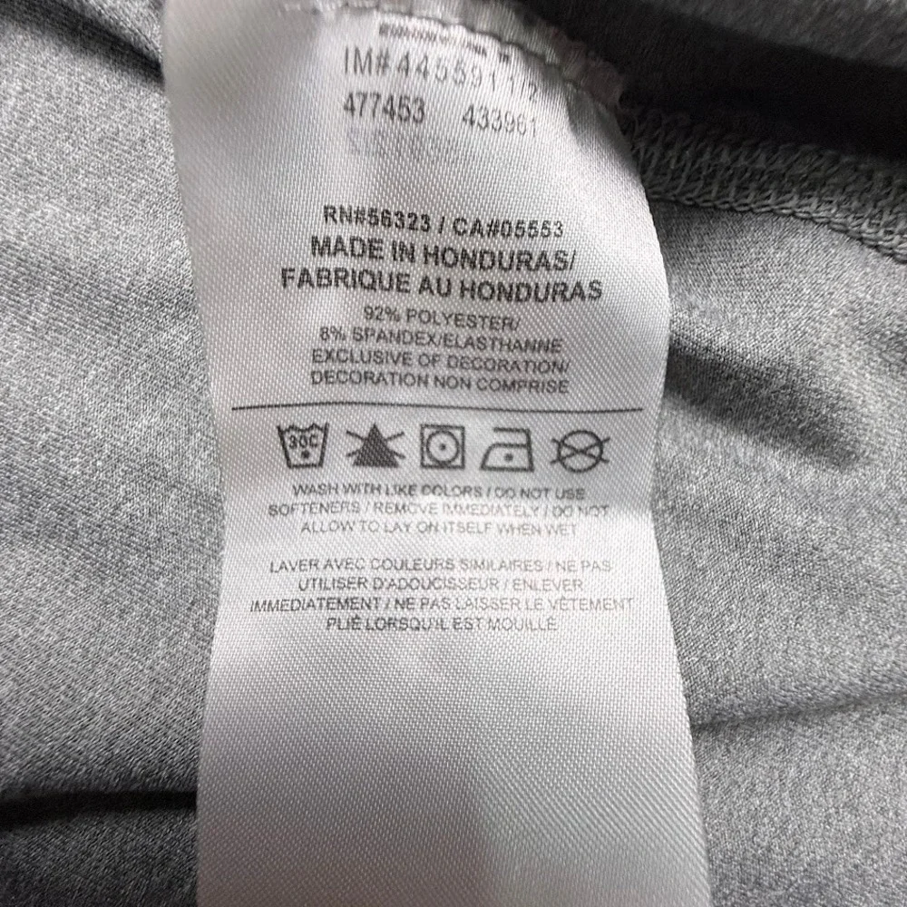 Nike Pro Dri-FIT Mens XL Gray Sleeveless Training Top Mesh Tank Center Swoosh